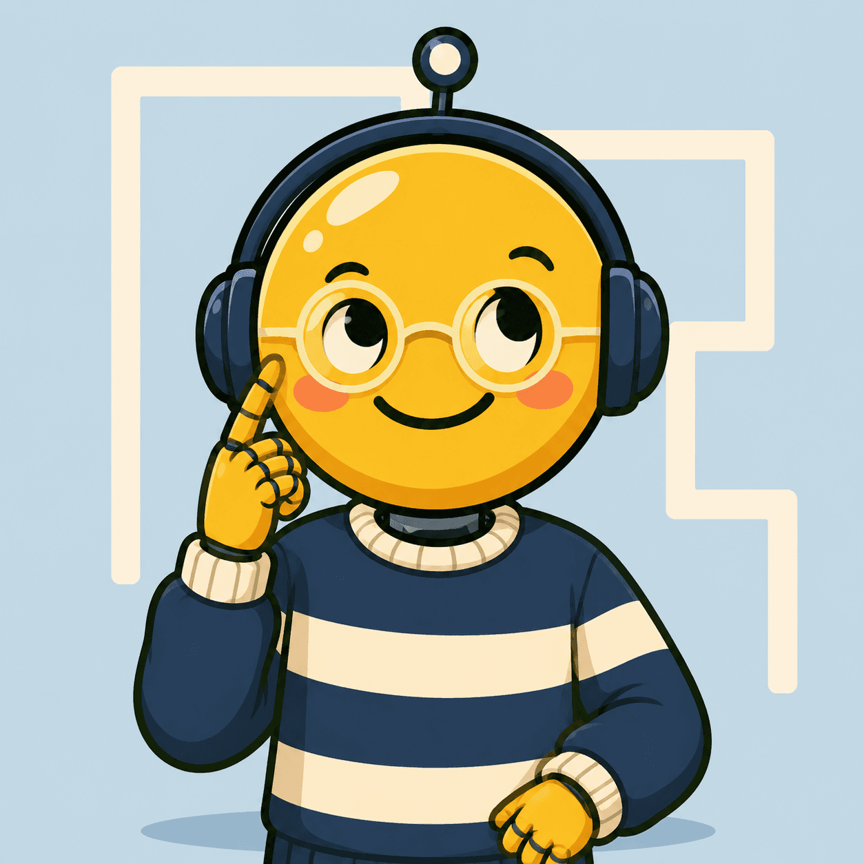 미로, GPT 팀의 노란 로봇 마스코트